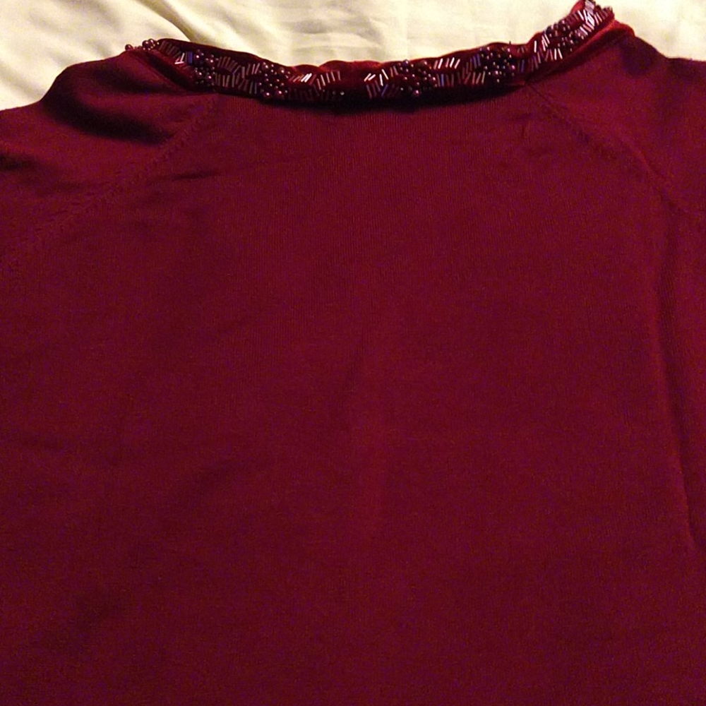 Free with any purchase Women's Sybelle sequin boatneck sweater - Picture 3 of 7